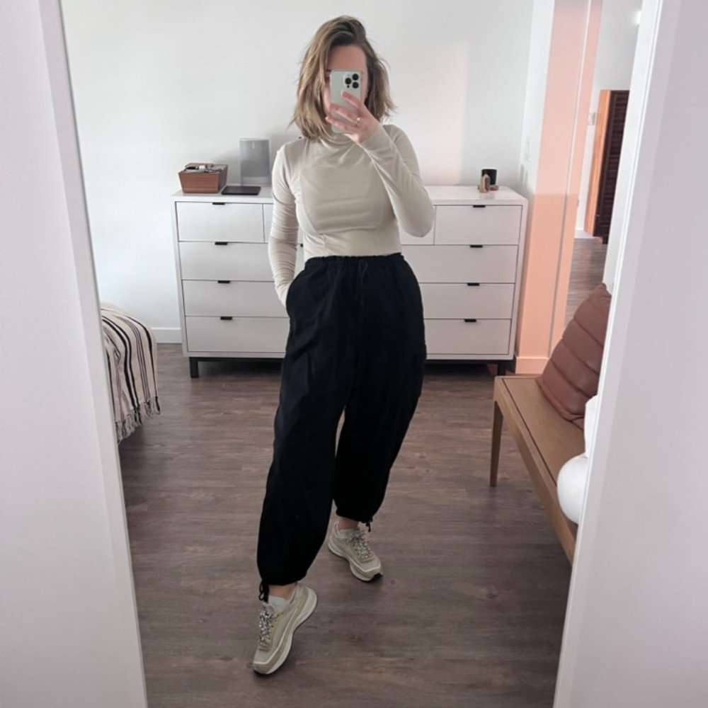 Na Nin Cooper French Twill Cargo Pant in Onyx